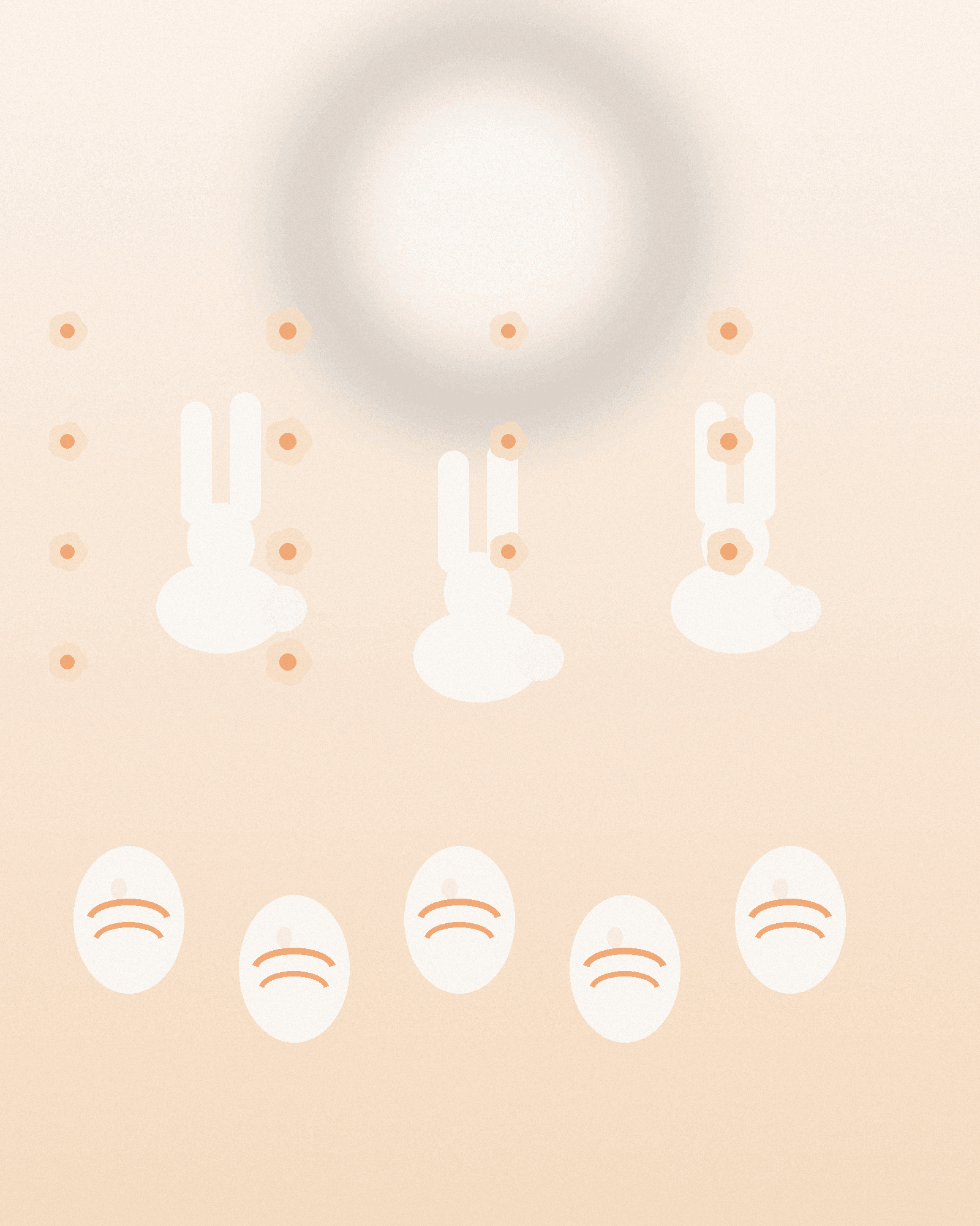 Playful bunny and egg Easter background Easter wallpaper