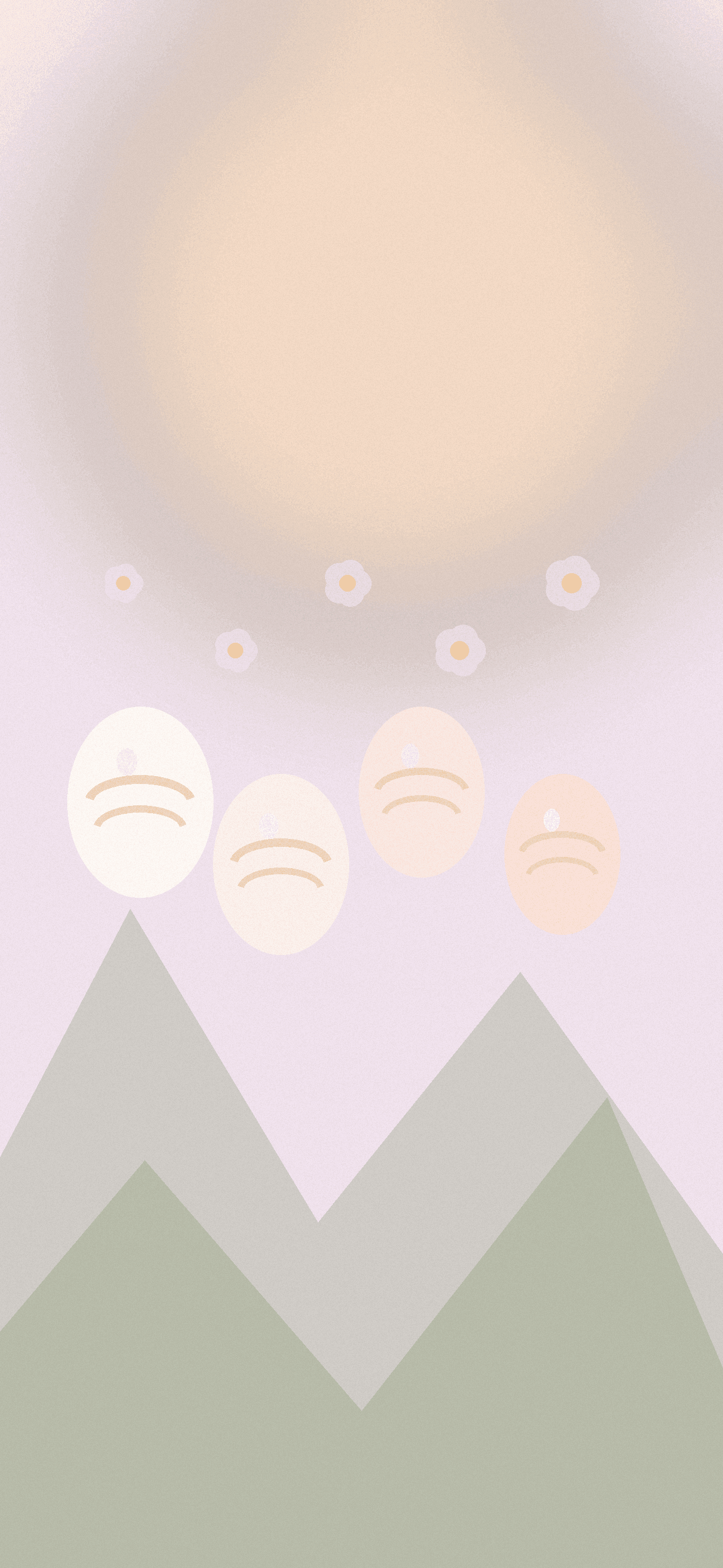 Lilac sunrise Easter iPhone wallpaper Easter wallpaper